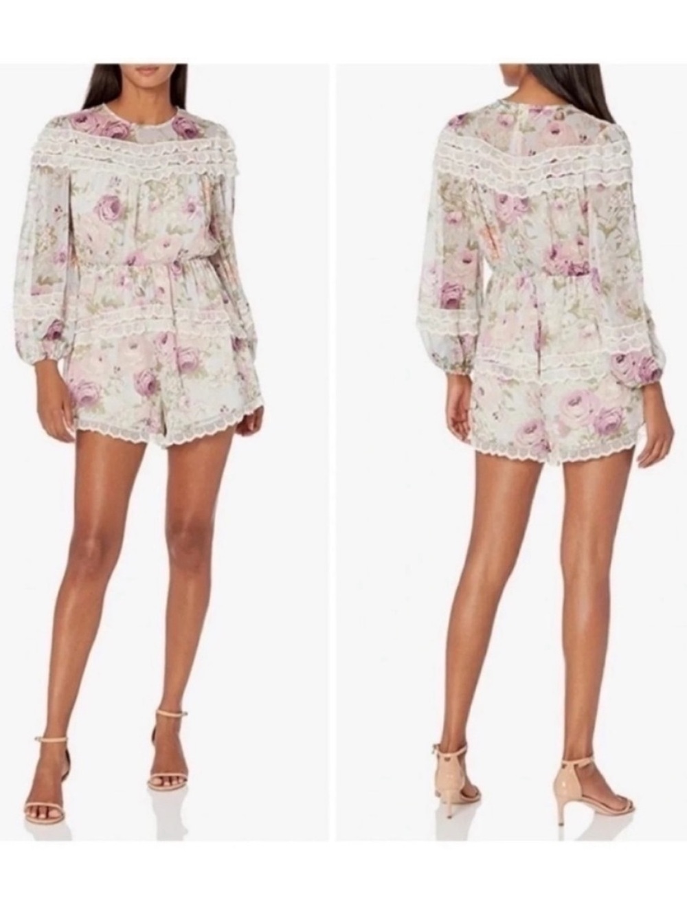 Elliatt Karishma Floral Lace Romper - Picture 3 of 9